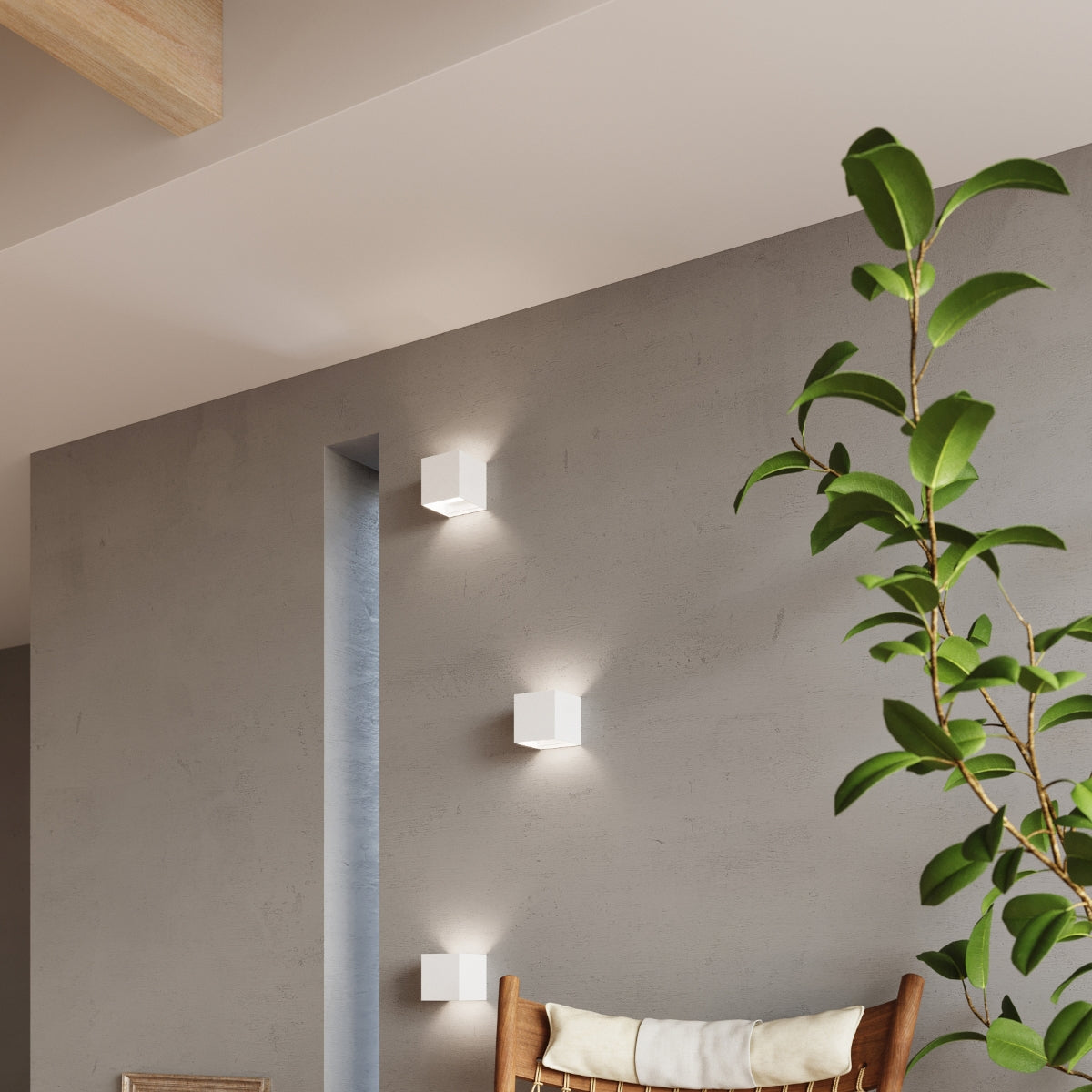 Væglampe LUCA LED IP54 hvid - Billede 11