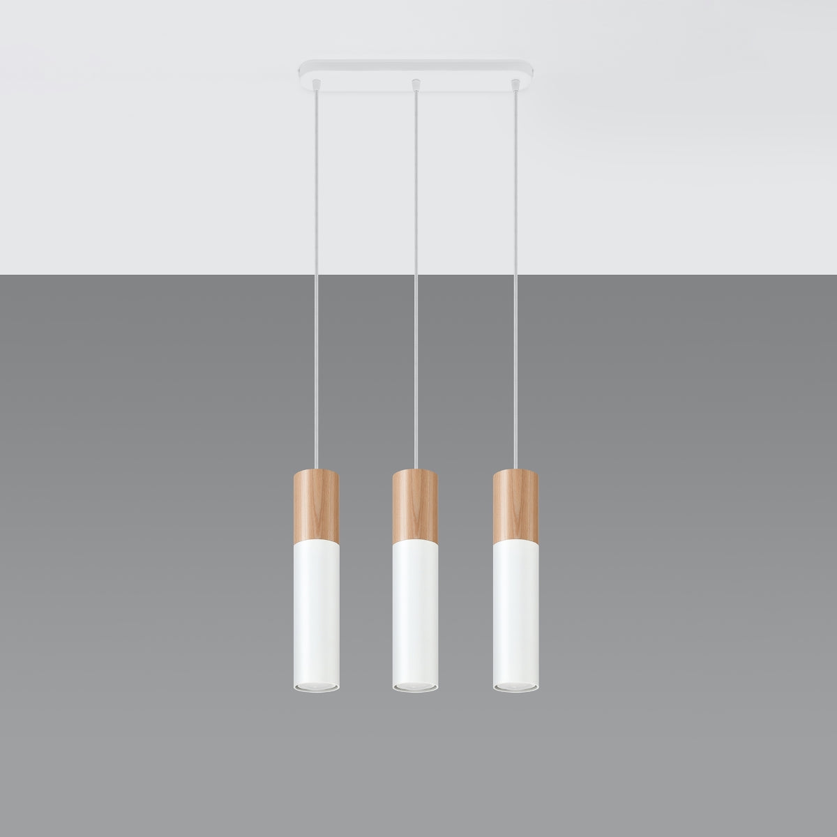 Pendel lampe PABLO 3 hvid - Billede 3
