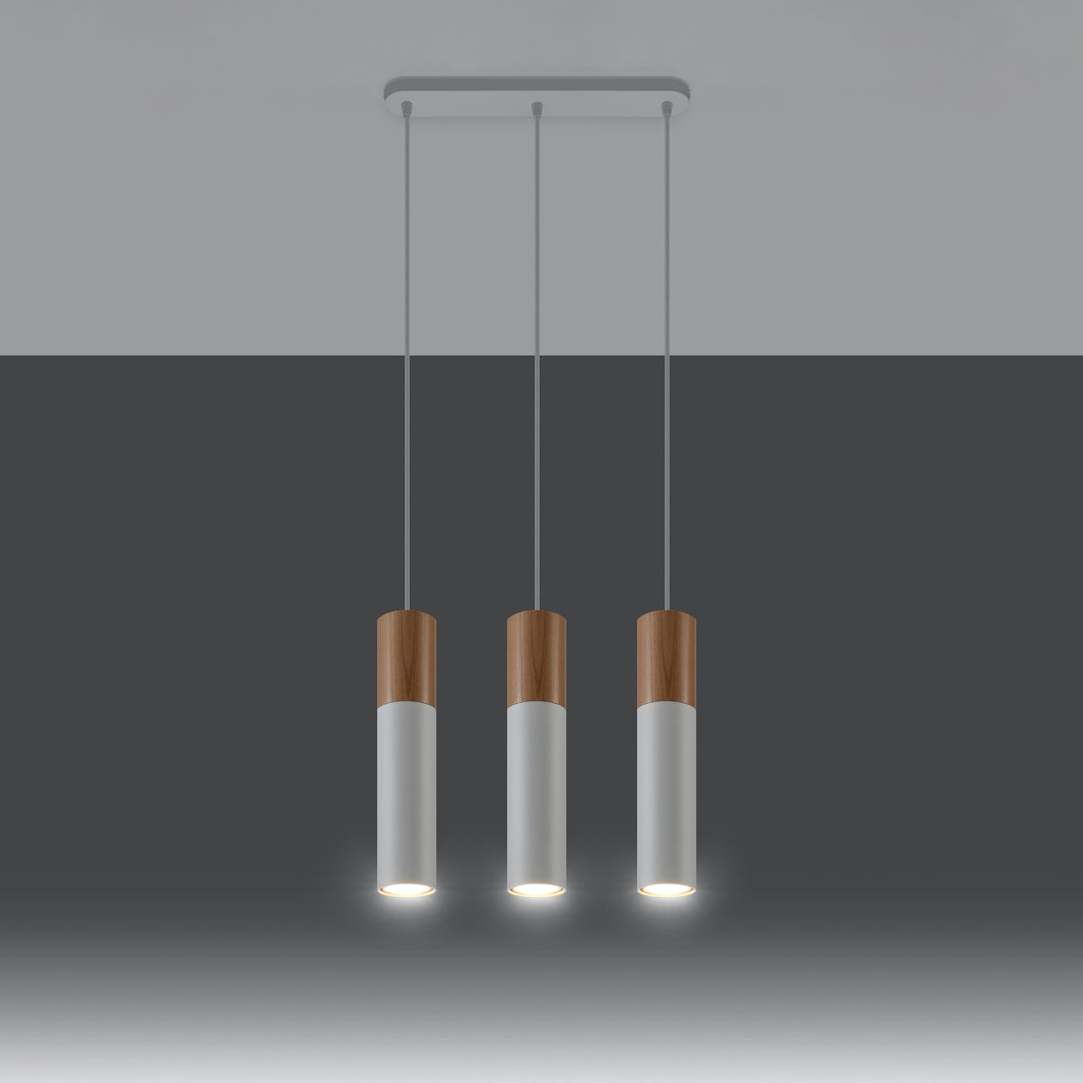 Pendel lampe PABLO 3 hvid - Hovedbillede