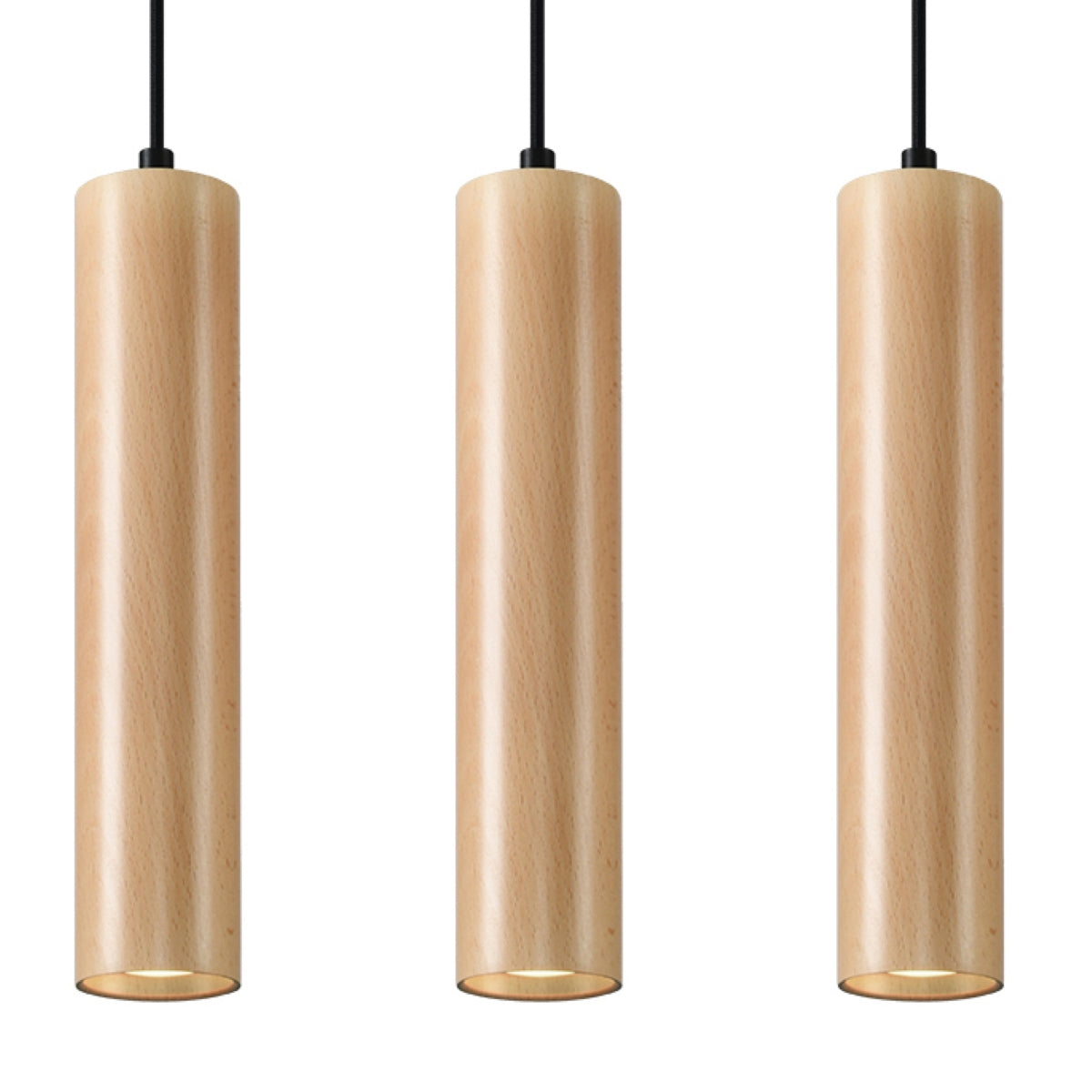 Pendellampe LINO 3 træ - Billede 2