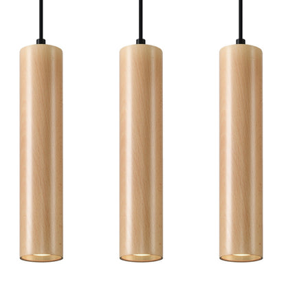 Pendellampe LINO 3 træ - Billede 2