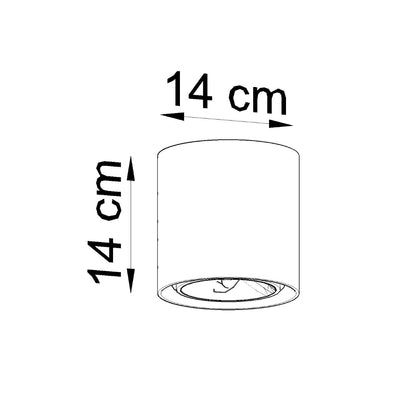 Loftslampe CULLO beton - Billede 4