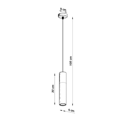 Pendellampe BORGIO 1 hvid - Billede 4