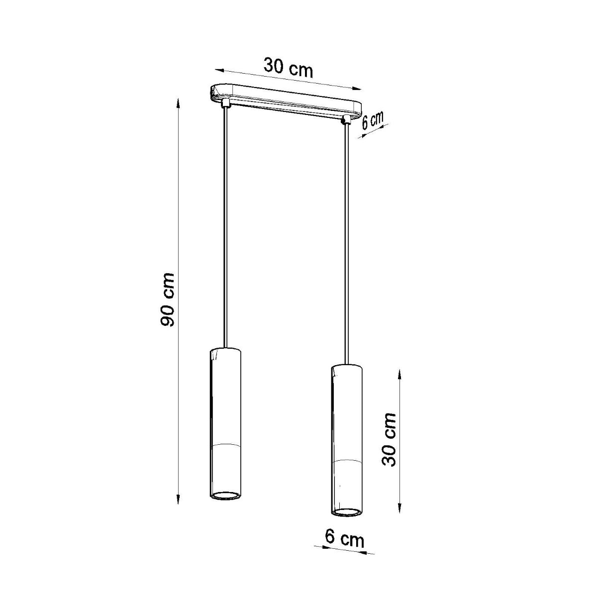 Pendellampe BORGIO 2 hvid - Billede 4