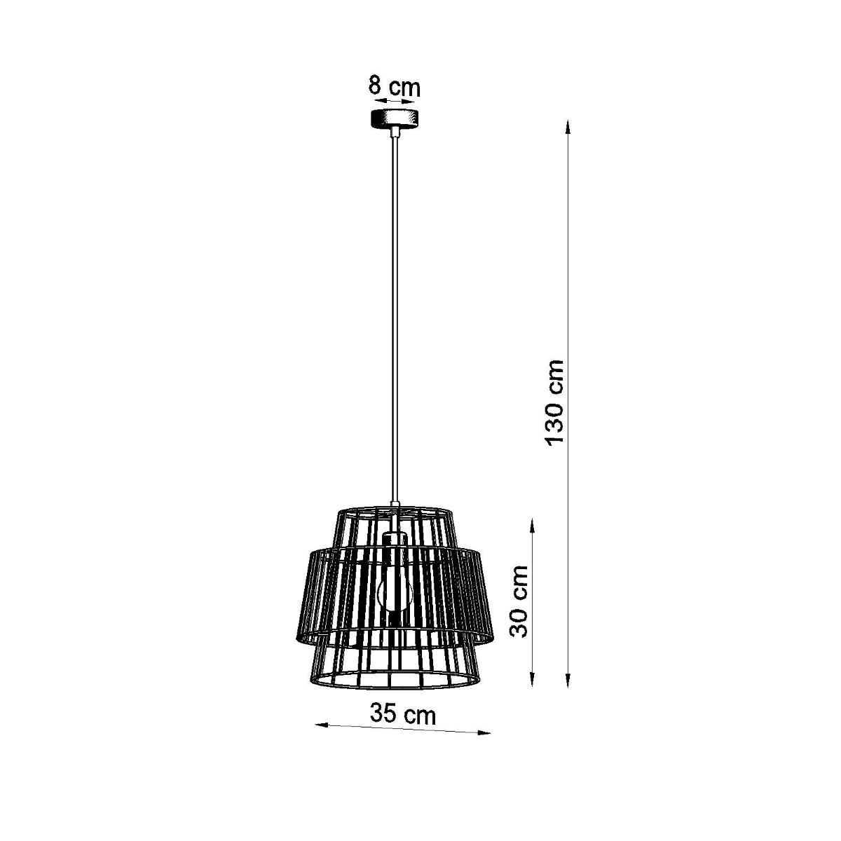 Pendellampe GATE hvid - Billede 4