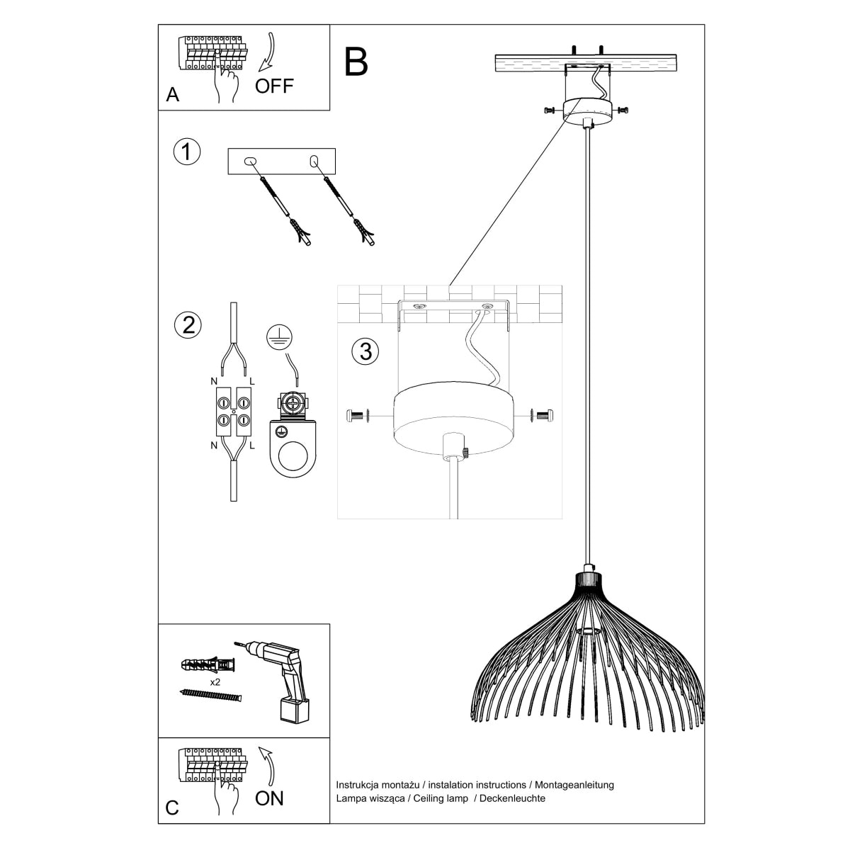 Pendellampe UMB hvid - Billede 5