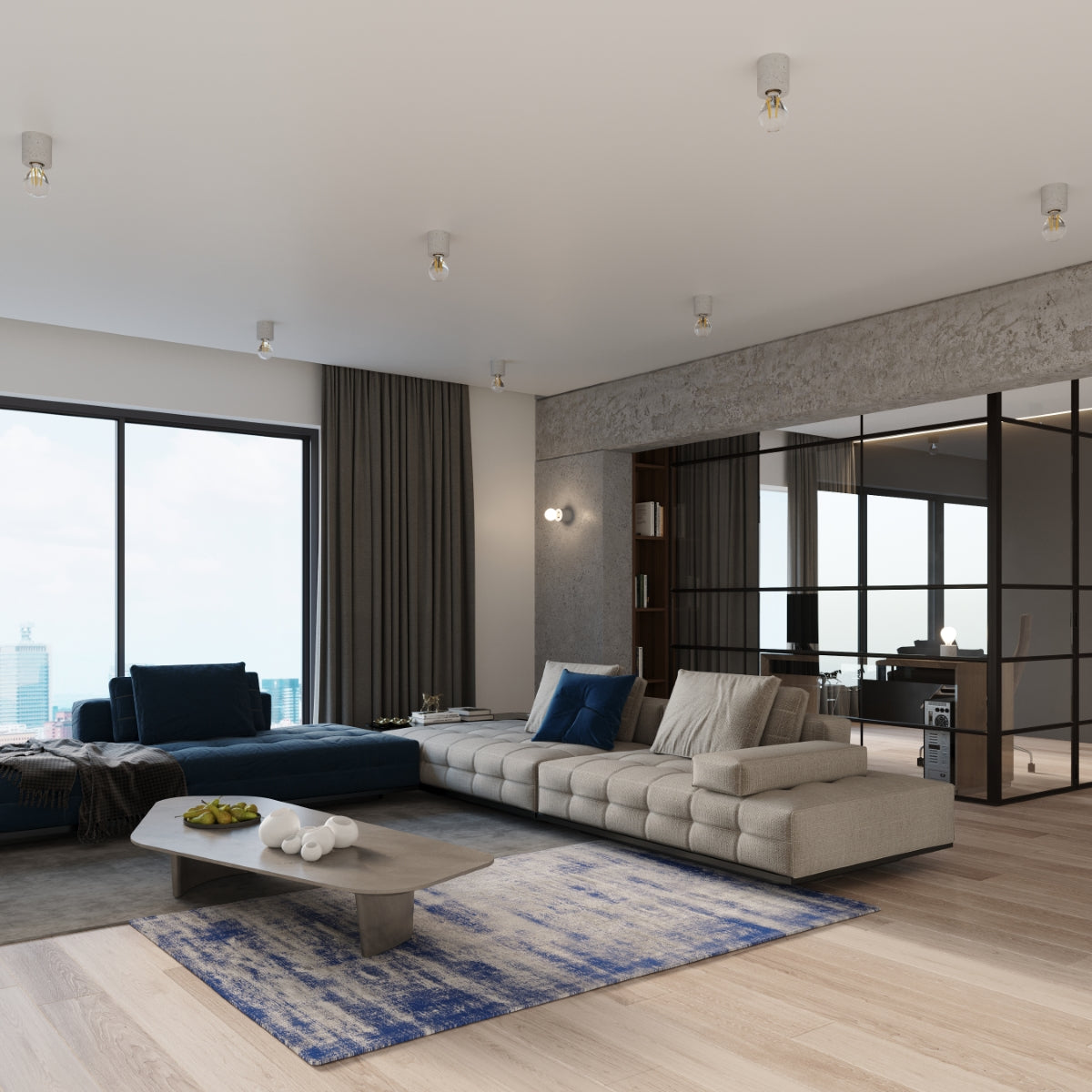 Loftslampe SALGADO beton - Billede 6