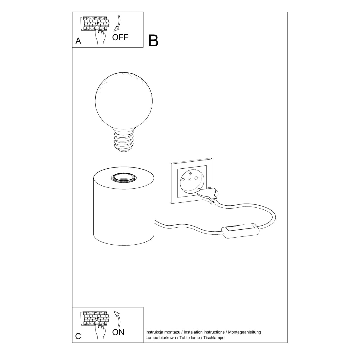Bordlampe SALGADO beton - Billede 5