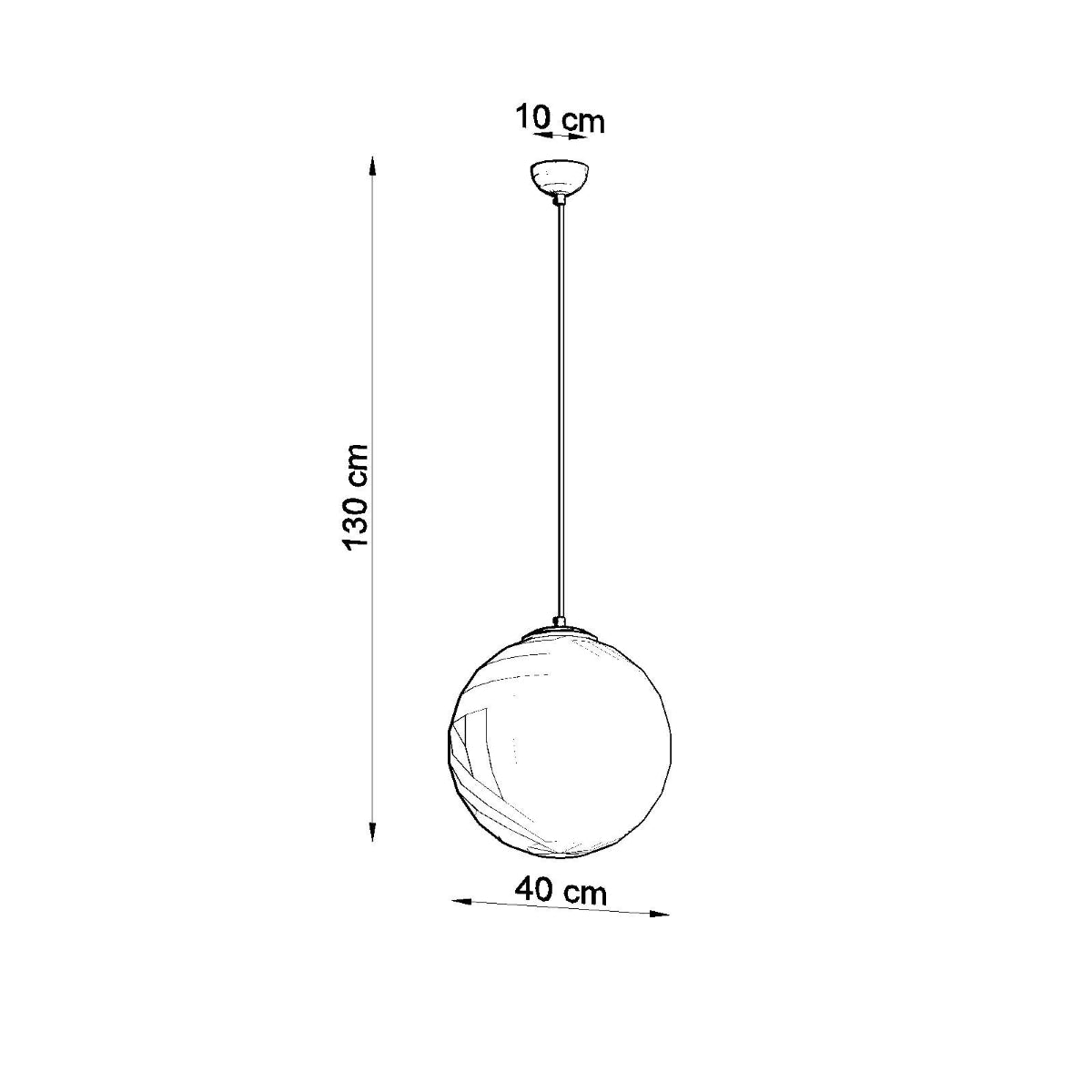 Pendellampe UGO 40 gylden - Billede 4