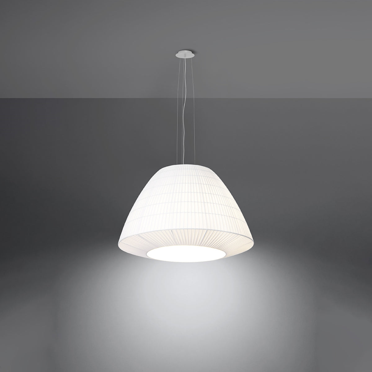 Lysekrone BELLA 60 hvid - Hovedbillede