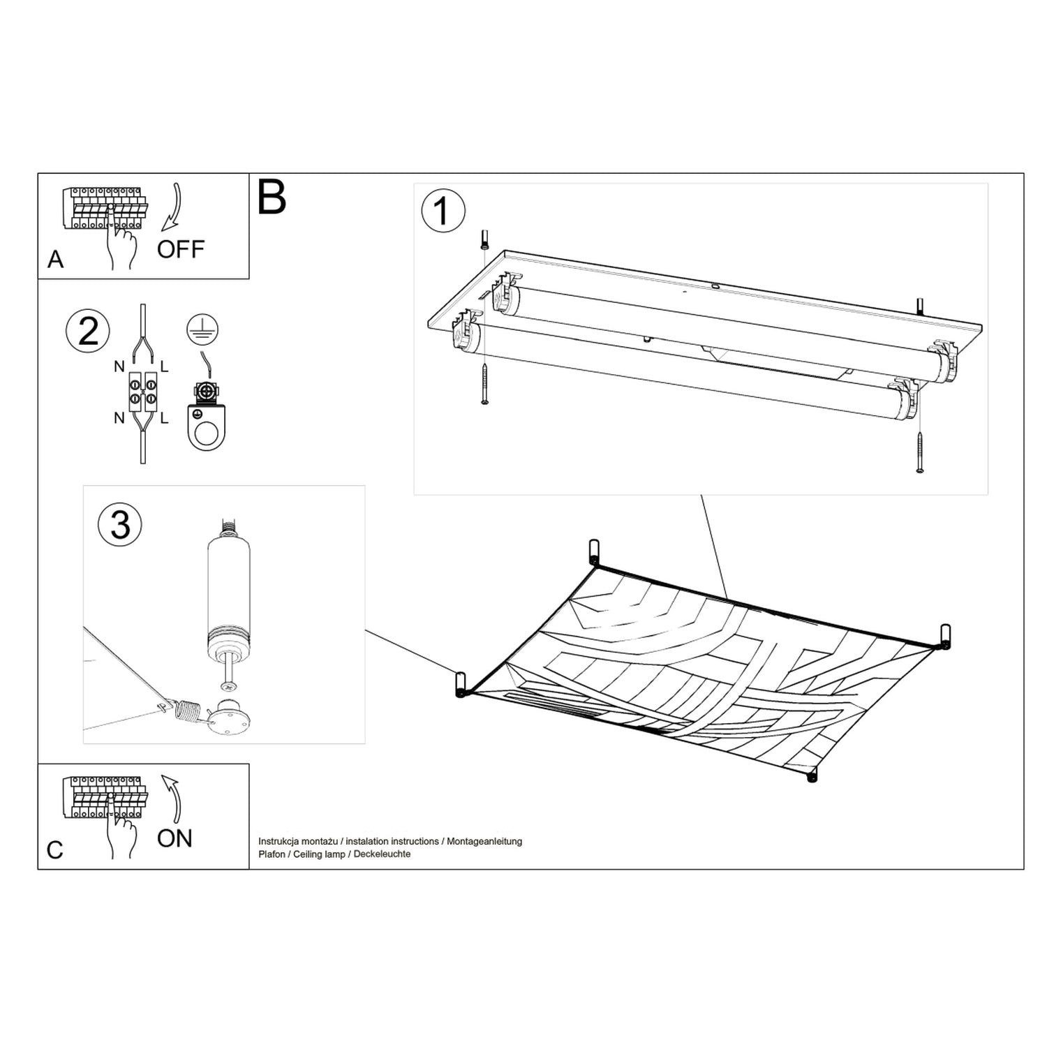 Loftslampe LUNA 1 - Billede 5