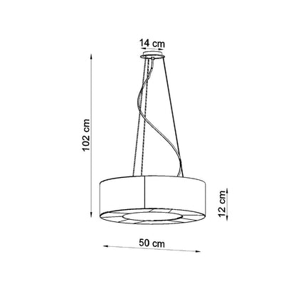Lysekrone SATURNO SLIM 50 - Billede 4
