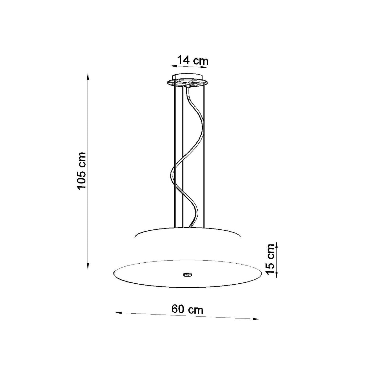 Lysekrone VEGA 60 sort - Billede 4