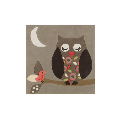 Joy 4190 Owl ECKIG Flerfarvet Motivtæppe - Hovedbillede