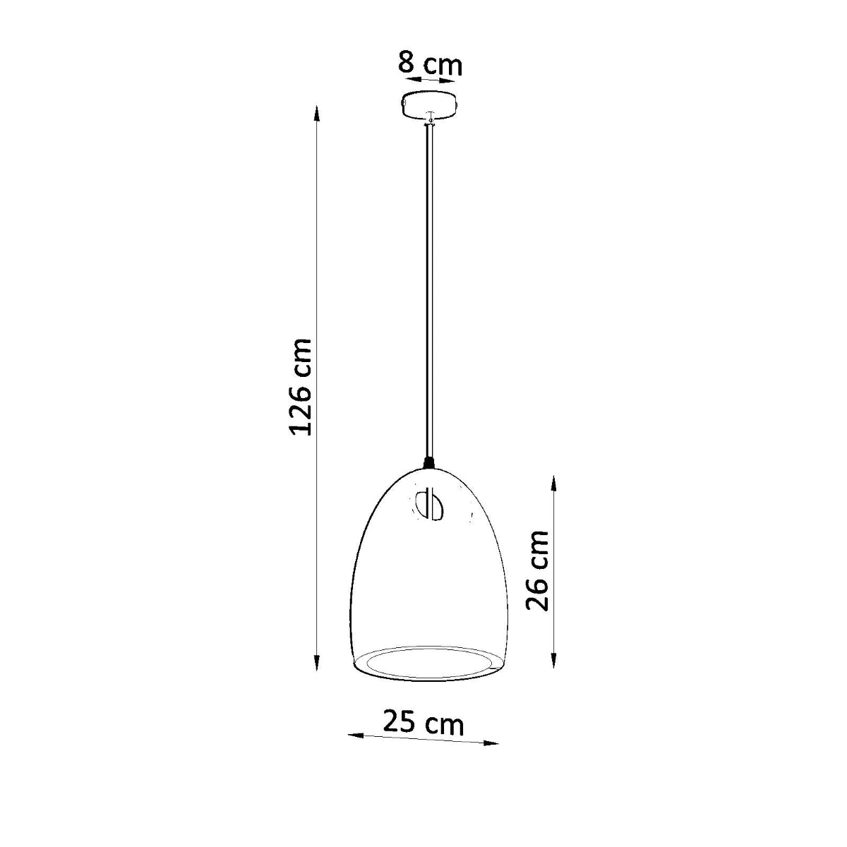 Keramisk pendellampe BUKANO - Billede 4