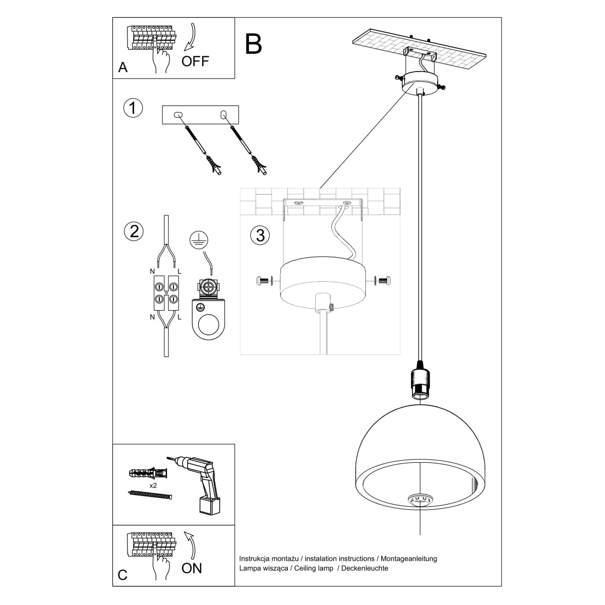 Pendel lampe PABLITO - Billede 5
