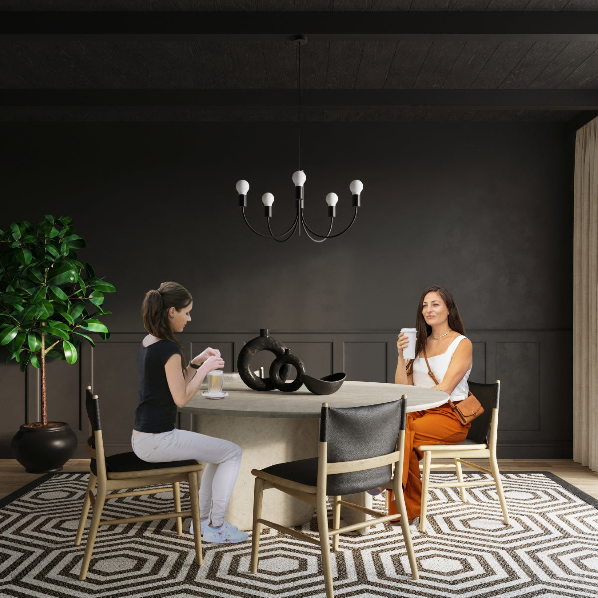 Lysekrone PICCOLO 5 sort - Billede 7