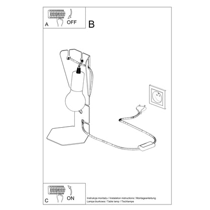 Bordlampe ARBY hvid - Billede 5