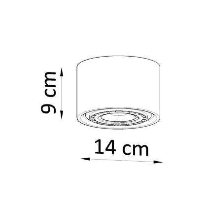 Loftslampe BASIC 1 beton - Billede 4