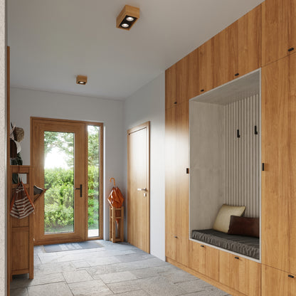 Loftlampe QUATRO 2 naturtræ - Billede 6