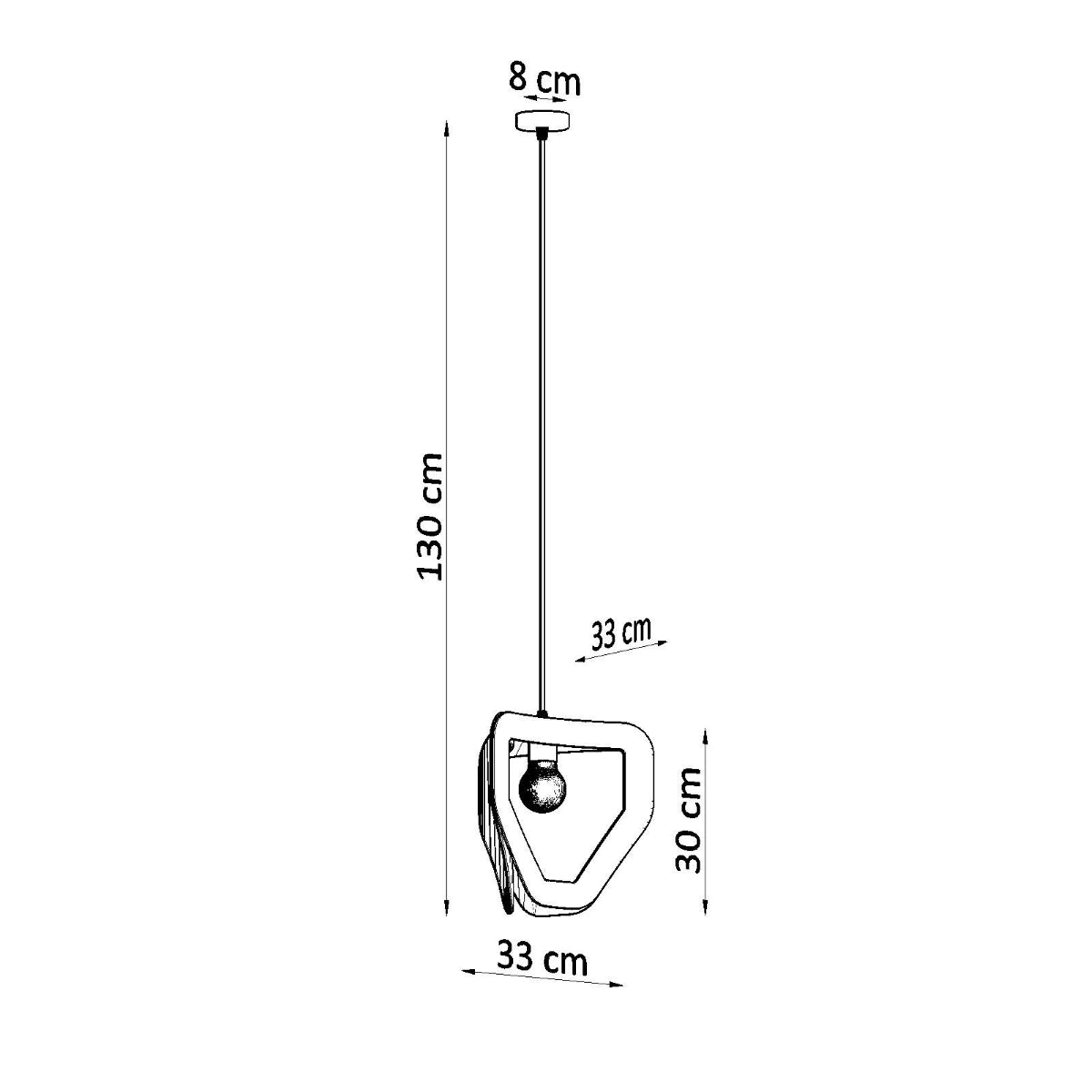 Pendellampe TRES hvid - Billede 4