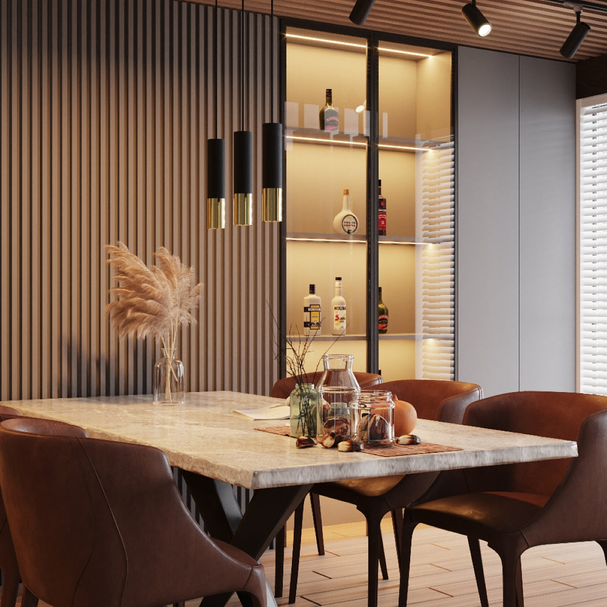 Loftslampe LOOPEZ sort/guld - Billede 6