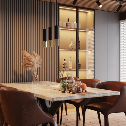 Loftslampe LOOPEZ sort/guld - Billede 6