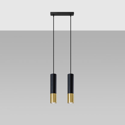 Pendellampe LOOPEZ 2 sort/guld - Billede 3