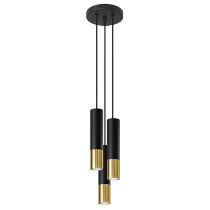 Pendellampe LOOPEZ 3P sort/guld - Billede 2