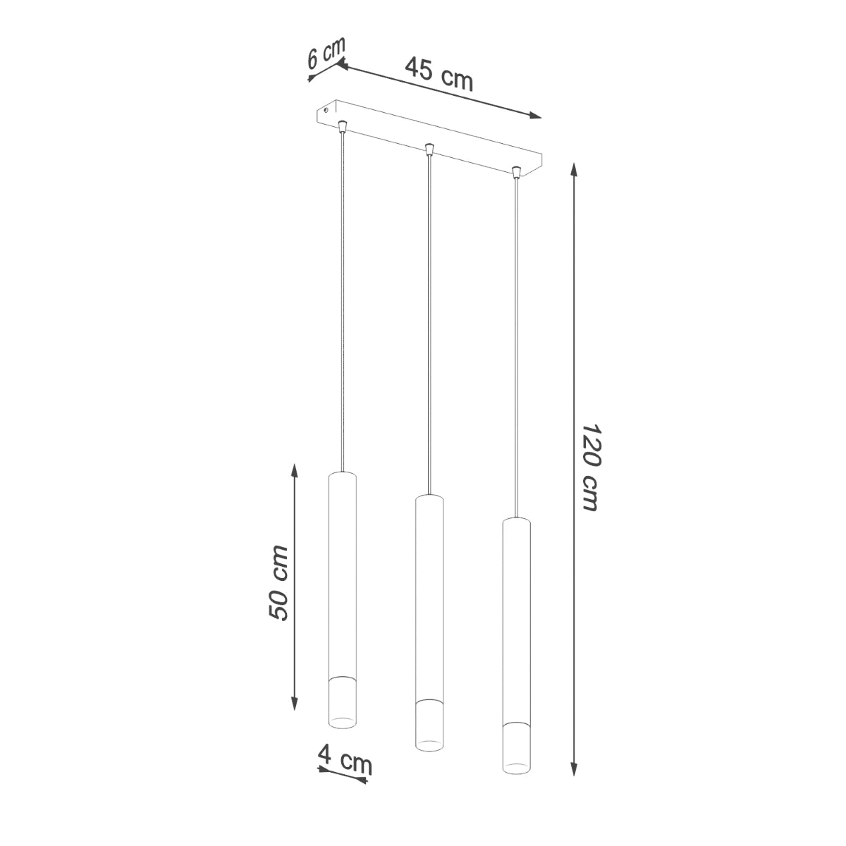 Pendellampe WEZYR 3 hvid - Billede 4