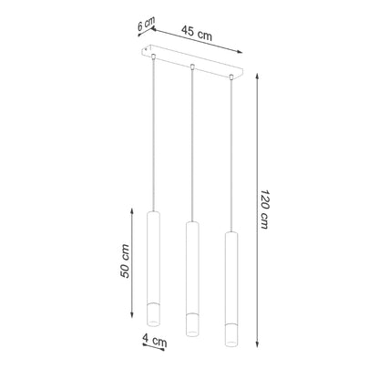Pendellampe WEZYR 3 hvid - Billede 4