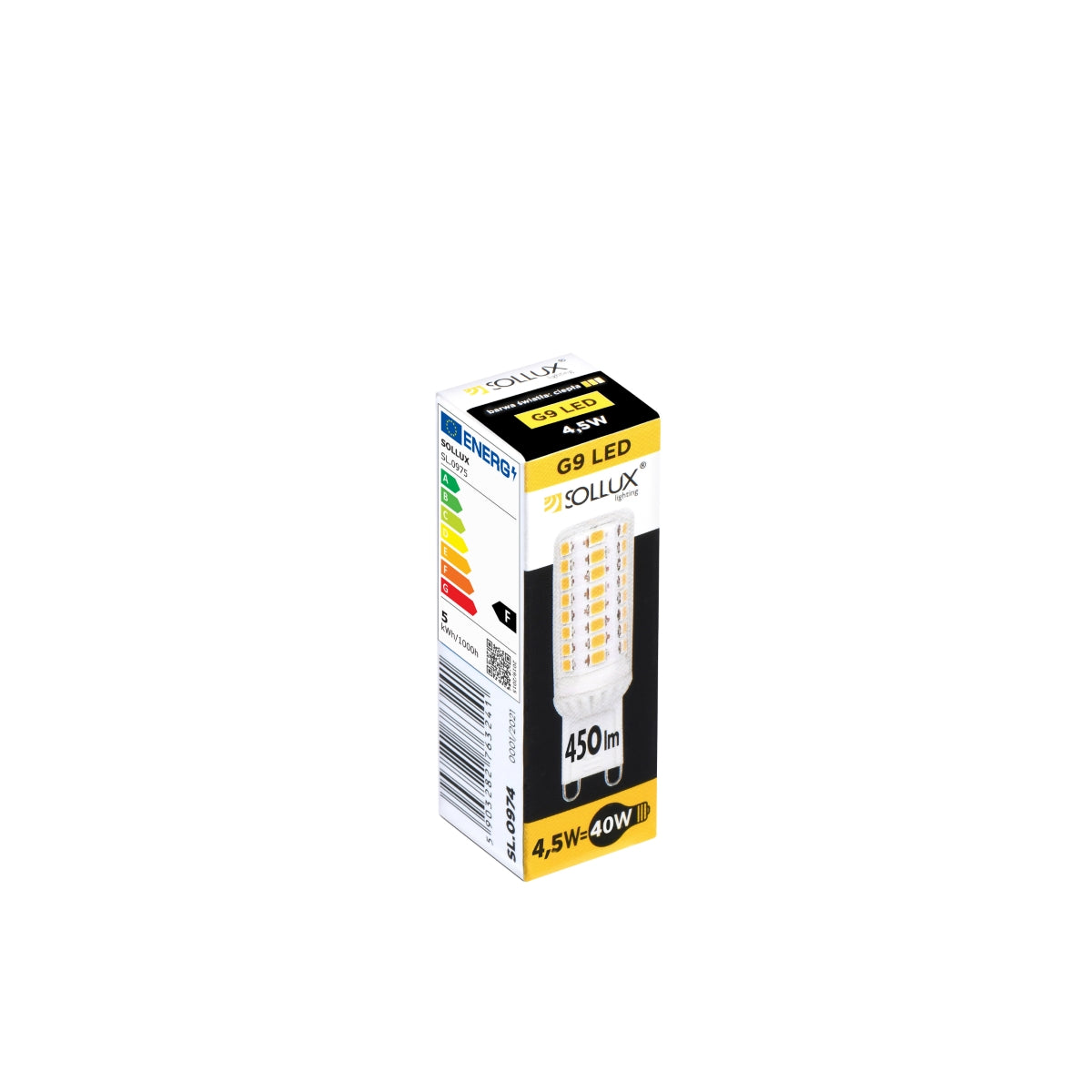 LED-pære G9 3000K 4,5W 450lm - Billede 2