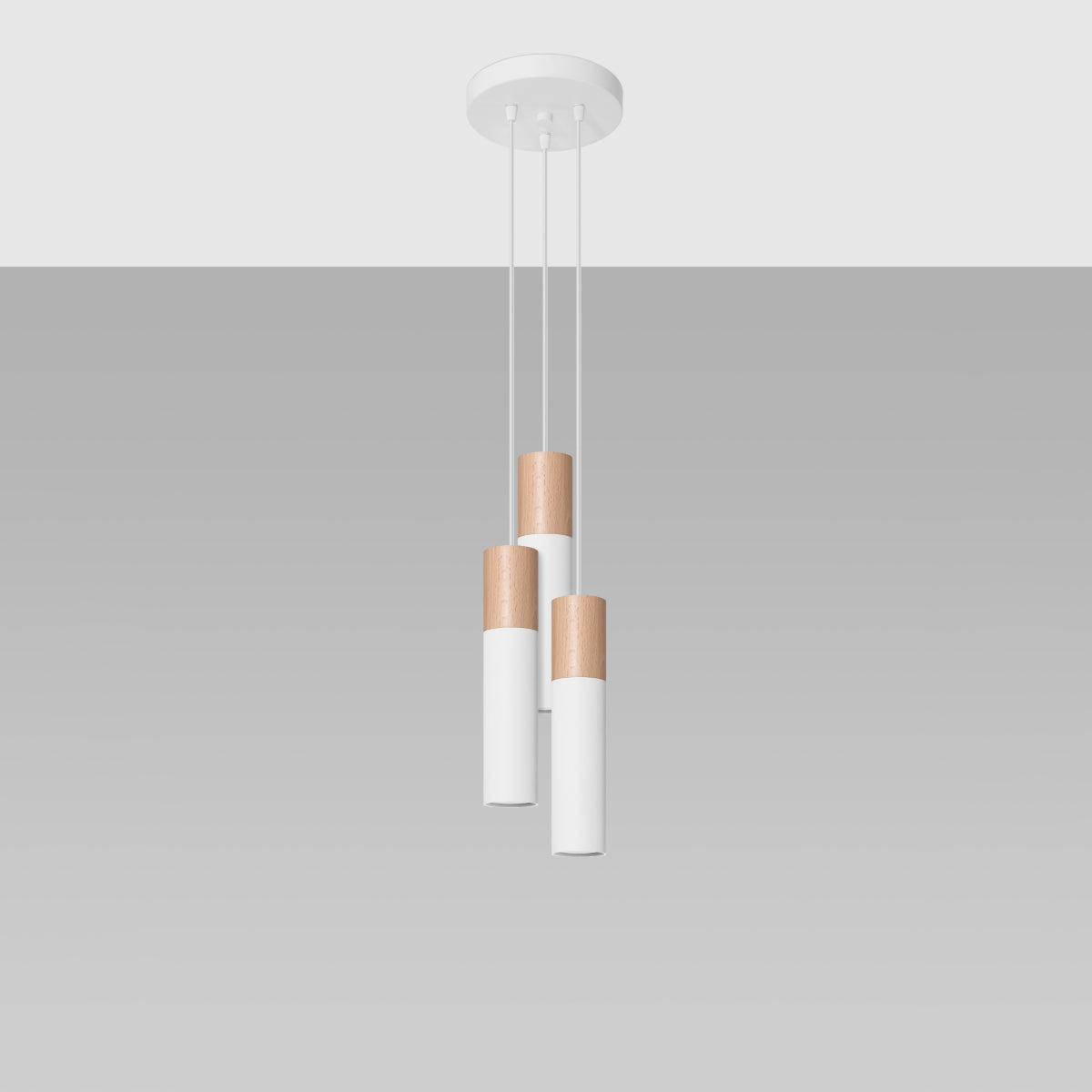 Pendel lampe PABLO 3P hvid - Billede 3