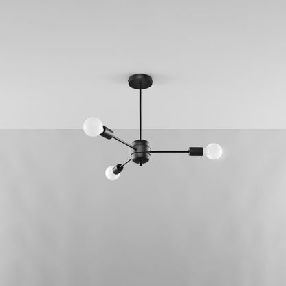 Lysekrone LANGO 3 sort - Billede 3