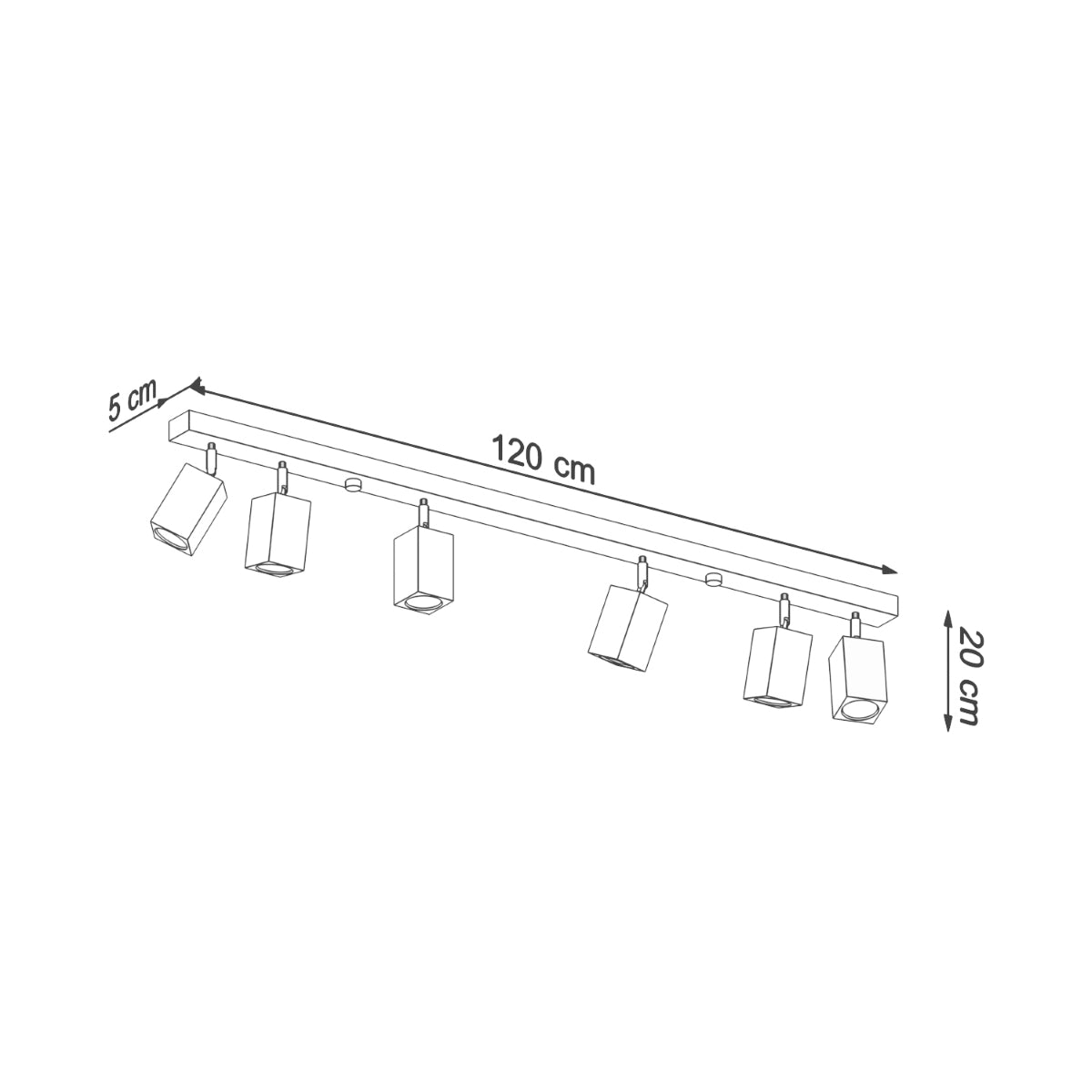 Loftslampe KEKE 6 eg - Billede 4