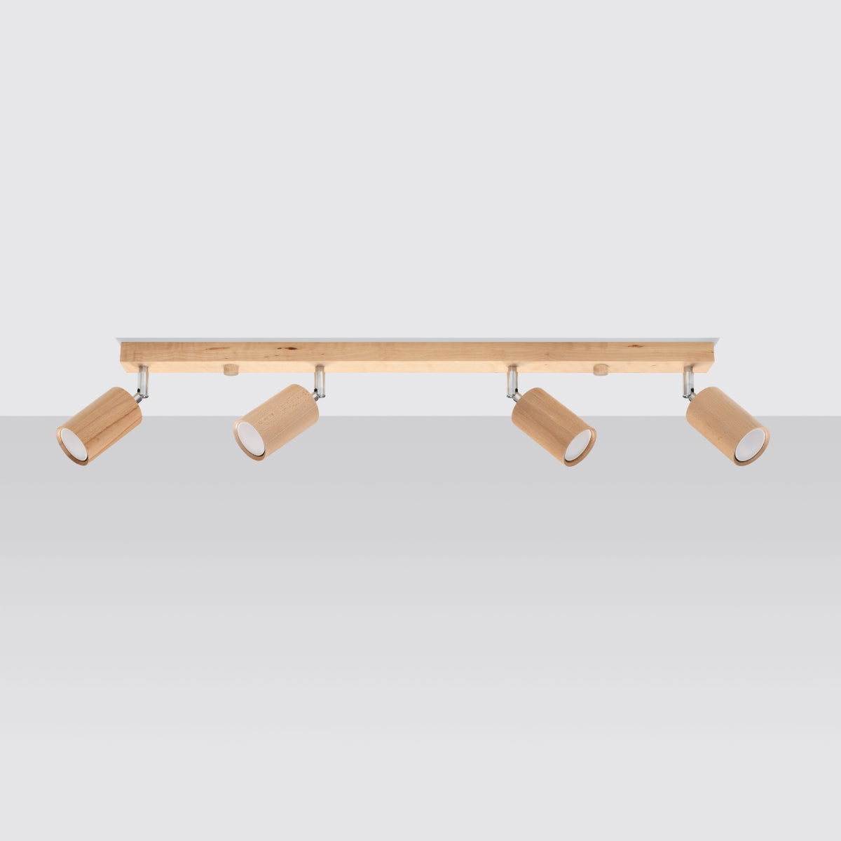 Loftslampe BERG 4 naturtræ - Billede 3