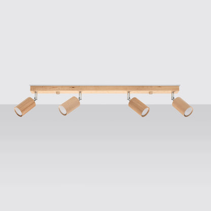 Loftslampe BERG 4 naturtræ - Billede 3