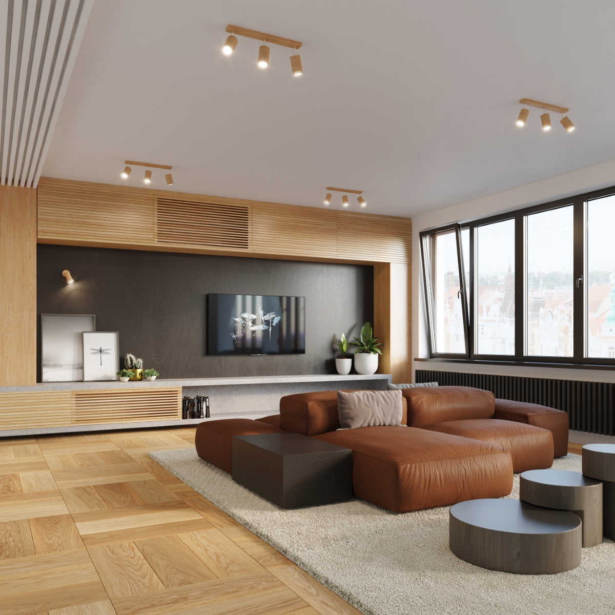 Loftslampe BERG 6 naturtræ - Billede 7