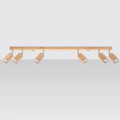 Loftslampe BERG 6 naturtræ - Billede 3