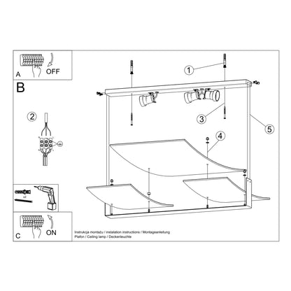 Loftslampe CELIA hvid - Billede 5