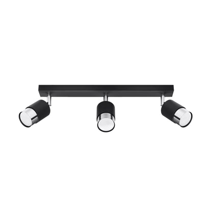 Loftlampe NERO 3 sort/krom - Billede 2