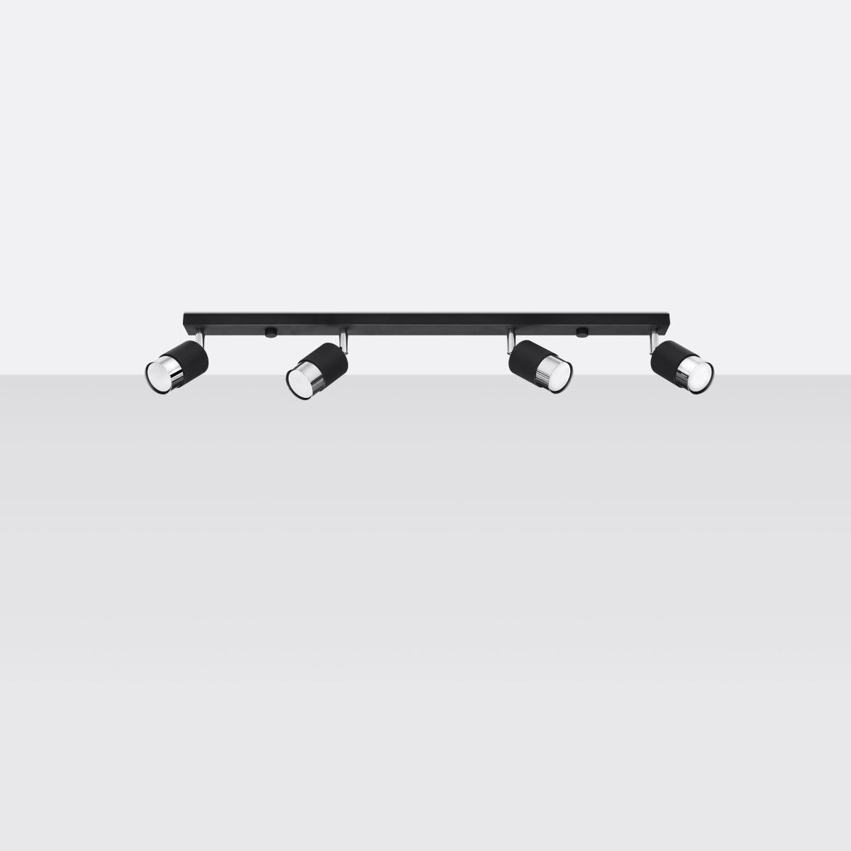 Loftlampe NERO 4 sort/krom - Billede 3