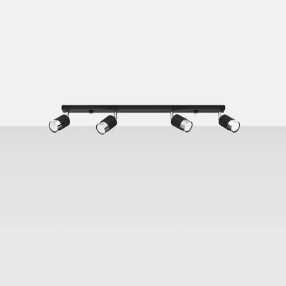 Loftlampe NERO 4 sort/krom - Billede 3