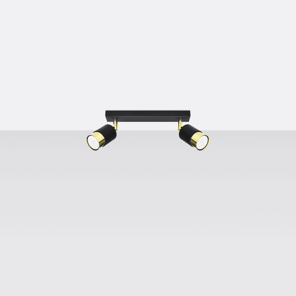 Loftslampe NERO 2 sort/guld - Billede 3