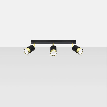 Loftslampe NERO 3 sort/guld - Billede 3