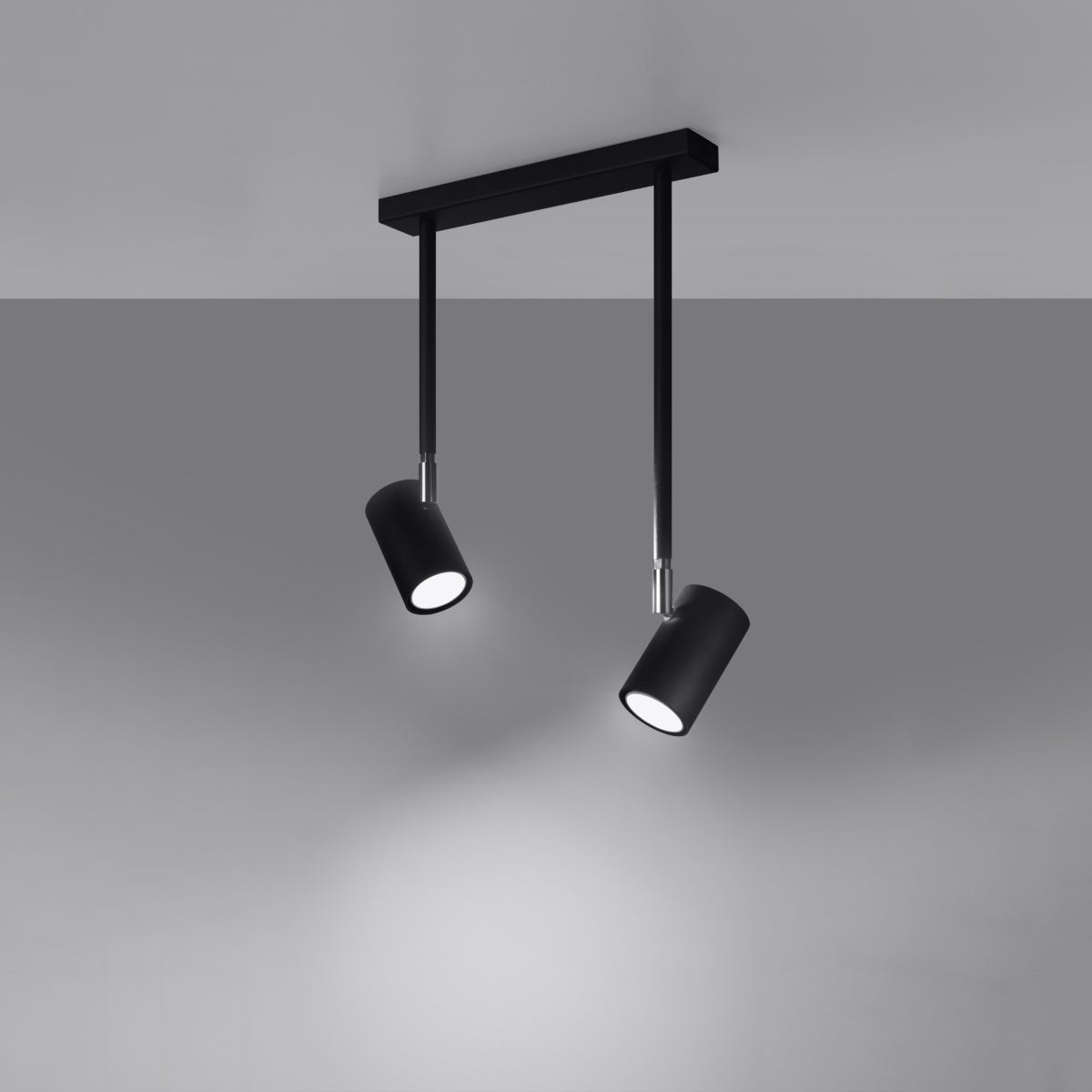 Loftslampe NORANO 2 sort - Hovedbillede