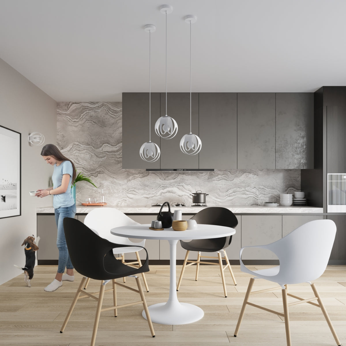 Loftslampe TULOS hvid - Billede 7