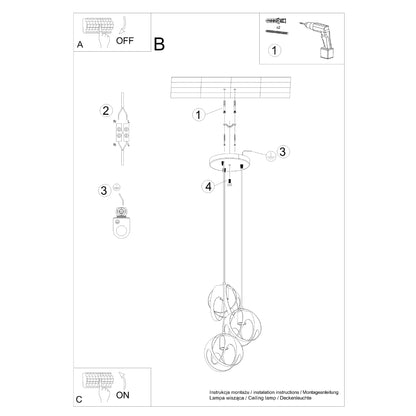 Pendellampe TULOS 3P hvid - Billede 5