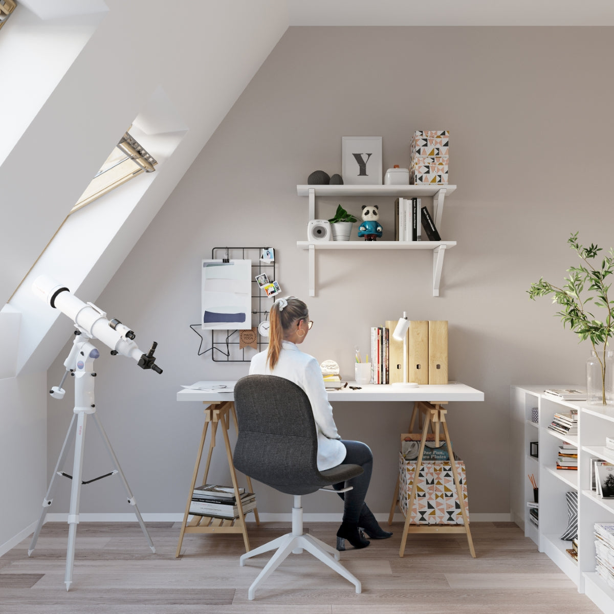 Bordlampe RING hvid - Billede 7