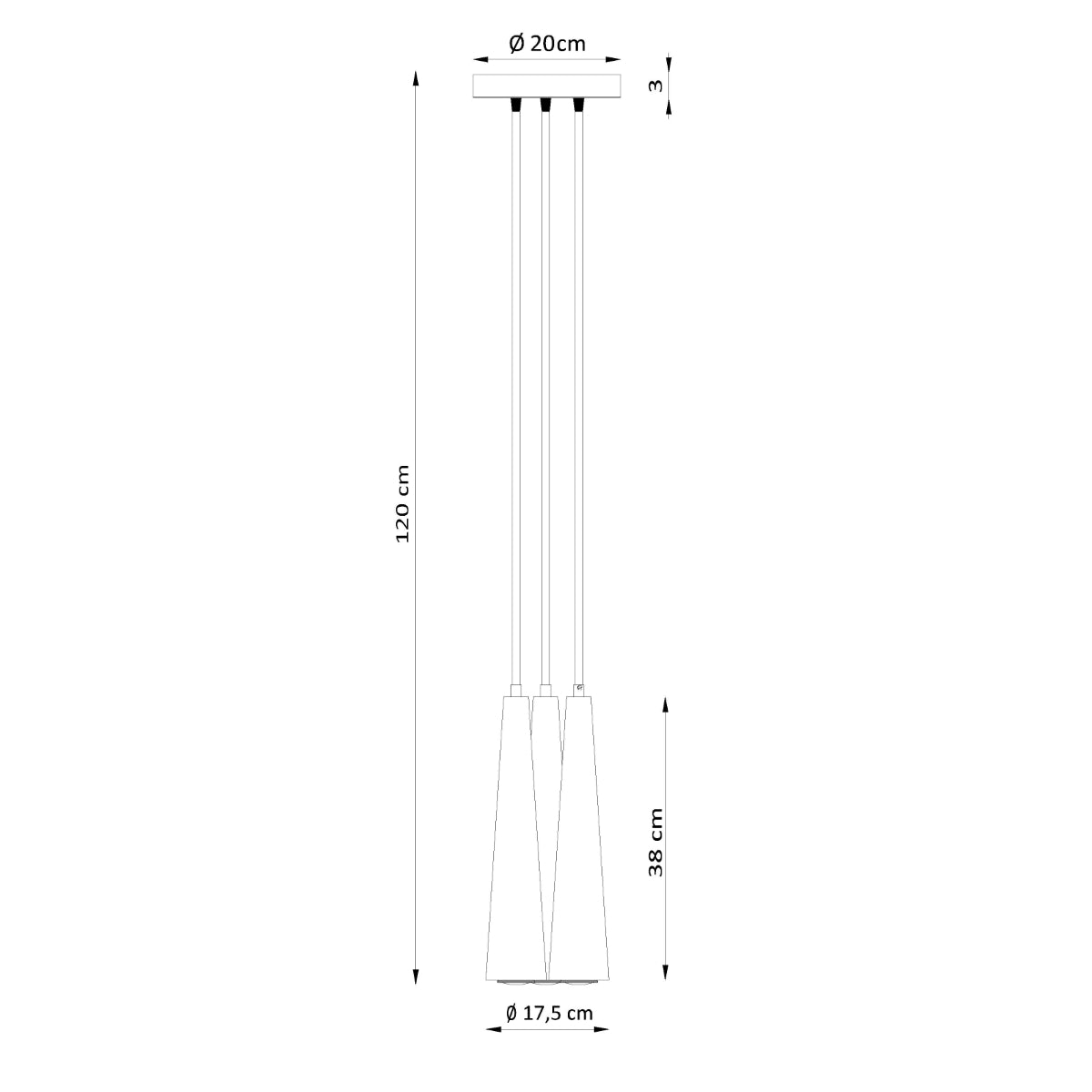 Pendellampe SULA 3P naturtræ - Billede 4